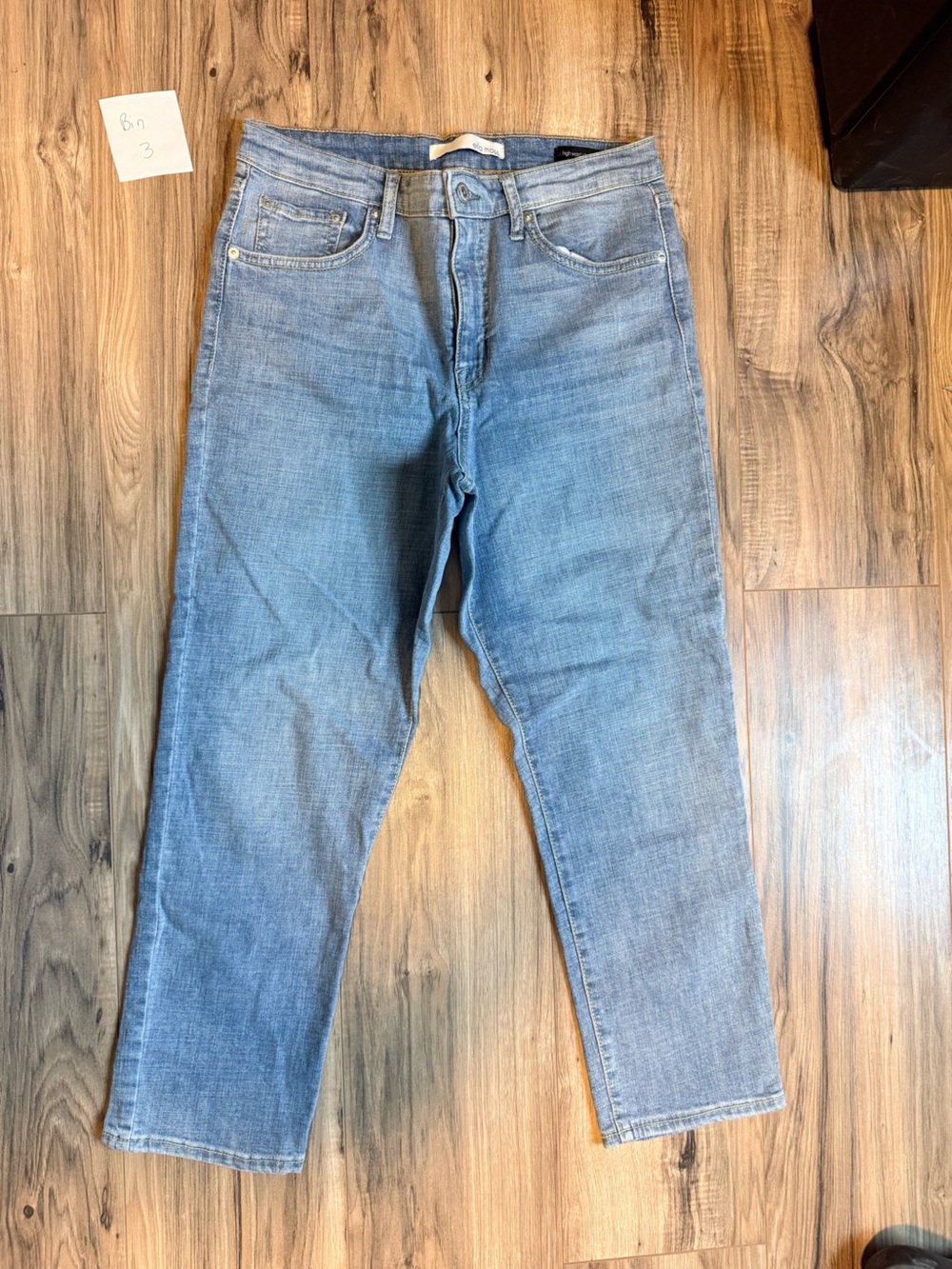 Ella Moss Light Wash Straight-Leg Jeans | Mid Rise | 5-Pocket | Size 10